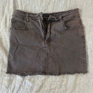 Billabong Charcoal Denim Mini Skirt